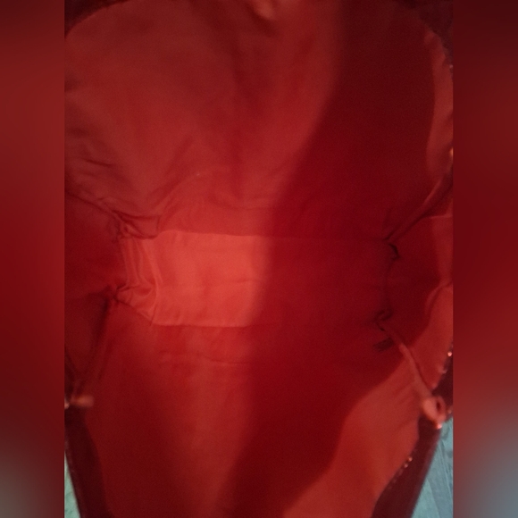 NWT Marc Jacobs Daisy Red Sparkle XL Casual Everyday Shopping Travel Beach Tote - Picture 4 of 12